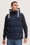 Steppweste BLEND "Steppweste BHJens", Herren, Gr. S, blau (navy), Obermaterial: 80%