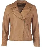 Bikerjacke JCC "1703", Damen, Gr. 38, braun (cognac), Obermaterial 100% Ziegenleder /