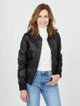 Blouson JCC "2999101-2", Damen, Gr. XL, schwarz, Obermaterial: 100% Leder; Futter: