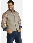 Funktionsweste JAN VANDERSTORM "Weste TORELL", Herren, Gr. 60, beige, Obermaterial: