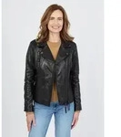 Bikerjacke JCC "7080", Damen, Gr. 36, schwarz, Obermaterial: 100% Schafsleder;