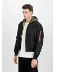 Bomberjacke ALPHA INDUSTRIES "MA-1 VF Vintage Fit NASA", Herren, Gr. M, schwarz (all
