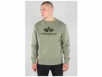 Sweatshirt ALPHA INDUSTRIES "Basic Sweater" Gr. L, grün (olive) Herren...