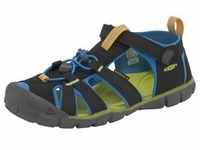 Sandale KEEN "SEACAMP II CNX" Gr. 36, schwarz (schwarz, lime) Schuhe