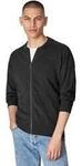 Strickjacke CASAMODA "CASAMODA Strickjacke uni", Herren, Gr. XL, grau (schwarzgrau),