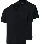 T-Shirt CASAMODA "CASAMODA T-Shirt Doppelpack uni", Herren, Gr. XXL, schwarz,...