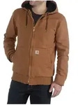 Funktions-Kapuzensweatjacke CARHARTT "Duck Active", Herren, Gr. XL, braun,