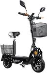 Rolektro E-Mofaroller "E-Joy 20, Schwarz, 36V-12AH Blei-Gel Akku, 500 Watt" bis zu 30