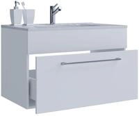 VCM Waschtisch "2-tlg. Waschplatz Waschtisch Badinos 1 Schublade" 2 Stk. tlg.