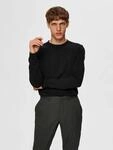 SELECTED Rundhalspullover "SLHBERG CREW NECK NOOS" Baumwolle, regular fit