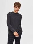 SELECTED Rundhalspullover "SLHBERG CREW NECK NOOS" Baumwolle, regular fit