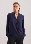 seidensticker Wickelbluse "Schwarze Rose" V-Neck Uni