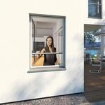 Windhager Insektenschutzplissee "Ultra Flat f&uuml;r Fenster, Fliegengitter ohne...