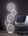 TRIO Leuchten "Rondo" LED-Board 1 Stk. Warmwei&szlig; Stehleuchte mit Fussschalter
