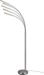 REALITY LEUCHTEN LED Stehlampe "Reed", grau (nickelfarben), 5, H: 196cm, Leuchten,
