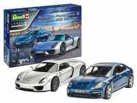 Modellbausatz REVELL "Porsche" Modellbausätze blau (blau, silberfarben) Kinder