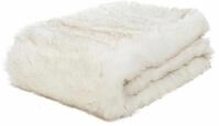 G&ouml;zze Wohndecke "Schneefuchs" mit Kunstfell, Kuscheldecke