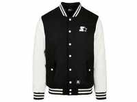 Collegejacke STARTER BLACK LABEL "Herren Starter College Jacket" Gr. M, schwarz-weiß
