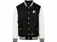 Collegejacke STARTER BLACK LABEL "Herren Starter College Jacket" Gr. M, schwarz-weiß