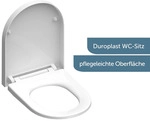 Sch&uuml;tte WC-Sitz "WHITE" Duroplast, Absenkautomatik, Schnellverschluss, belastbar bis