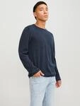 Jack & Jones Rundhalspullover "JJELEO aus pflegeleichter Baumwollqualit&auml;t"