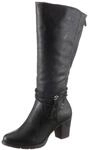 Rieker Stiefel, Langschaftstiefel, mit Zierb&auml;nder, XL-Schaft