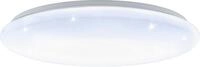EGLO Deckenleuchte "GIRON-S LED Deckenlampe, IP20, Stahl, Kristallefekt, Flurlampe,