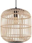 EGLO H&auml;ngeleuchte "BORDESLEY Pendellampe, Vintage, Stahl und Holz, E27, H&auml;ngelampe,