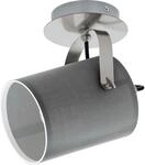EGLO Wandleuchte "VILLABATE", grau (nickelfarben, grau), 1, &Oslash; 12cm, Leuchten, Textil