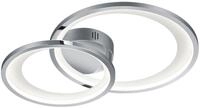 TRIO LEUCHTEN LED Deckenleuchte "Granada", grau (chromfarben), 1, H: 9cm, 1 Stk.,