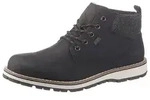 Winterboots RIEKER, Herren, Gr. 45, schwarz, Nubuklederimitat, Textil, Schuhe