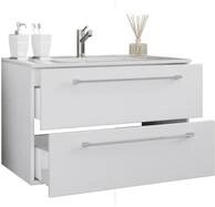 VCM Waschtisch "2-tlg. Waschplatz Waschtisch Badinos 2 Schublade" 2 Stk. tlg.
