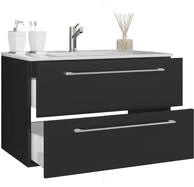 VCM Waschtisch "2-tlg. Waschplatz Waschtisch Badinos 2 Schublade" 2 Stk. tlg.