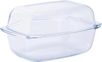 van Well Auflaufform Glas feuerfestes Glas, 7 Liter