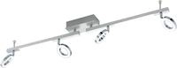 EGLO LED Deckenspots "CARDILLIO", silber (silberfarben), 4, H: 20cm, 1 Stk.,
