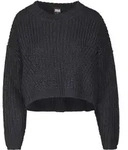 Rundhalspullover URBAN CLASSICS "Urban Classics Damen Ladies Wide Oversize...