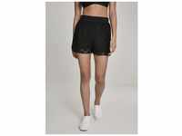 Stoffhose URBAN CLASSICS "Damen Ladies Laces Shorts" Gr. XL, US-Größen, schwarz