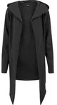 Strickfleecejacke URBAN CLASSICS "Urban Classics Herren Long Hooded Open Edge
