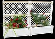 KHW Spalier 2er-Set Pflanzkasten gro&szlig; 100 cm mit Zentralspalier
