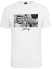 T-Shirt MISTERTEE "MisterTee Herren Pray 2.0 Tee", Jungen, Gr. XL, wei&szlig;, 100%