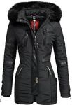 Navahoo Wintermantel "Moony" stylischer Damen Winter Jacke mit Kapuze