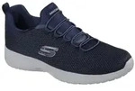 Slip-On Sneaker SKECHERS "DYNAMIGHT", Herren, Gr. 48,5, blau (navy), Textil,...