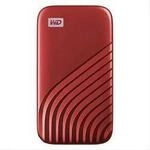 WESTERN DIGITAL SSD-Festplatte "Mobile Festplatte "My Passport SSD" 2 TB", rot, 2000