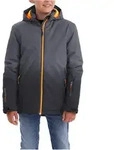 Outdoorjacke KILLTEC "Lynge BYS JCKT E", Jungen, Gr. 164, grau (anthrazit),
