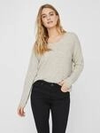 Vero Moda V-Ausschnitt-Pullover "VMCREWLEFILE LS V-NECK BLOUSE NOOS"...
