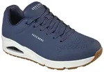 Sneaker SKECHERS "Uno - Stand on Air", Herren, Gr. 45, blau (navy), Lederimitat,
