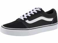 Sneaker VANS "Ward" Gr. 37, schwarz-weiß (schwarz, weiß) Schuhe Skaterschuh Sneaker