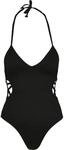 URBAN CLASSICS Monokini "Urban Classics Damen Ladies Rib Swimsuit"