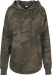 Rundhalspullover URBAN CLASSICS "Urban Classics Damen Ladies Oversized Camo Hoody",