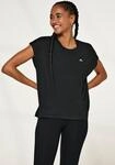 Trainingsshirt ONLY PLAY "ONPAUBREE ON SS BAT LOOSE TEE NOOS", Damen, Gr. L, schwarz,